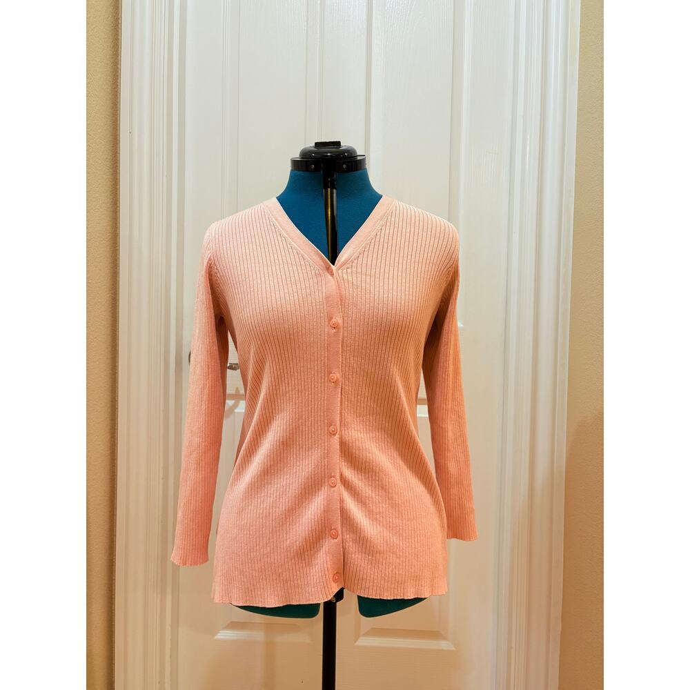 Copied - Womens Size M Petite Viscose Cardigan in Pink - Coldwater Creek